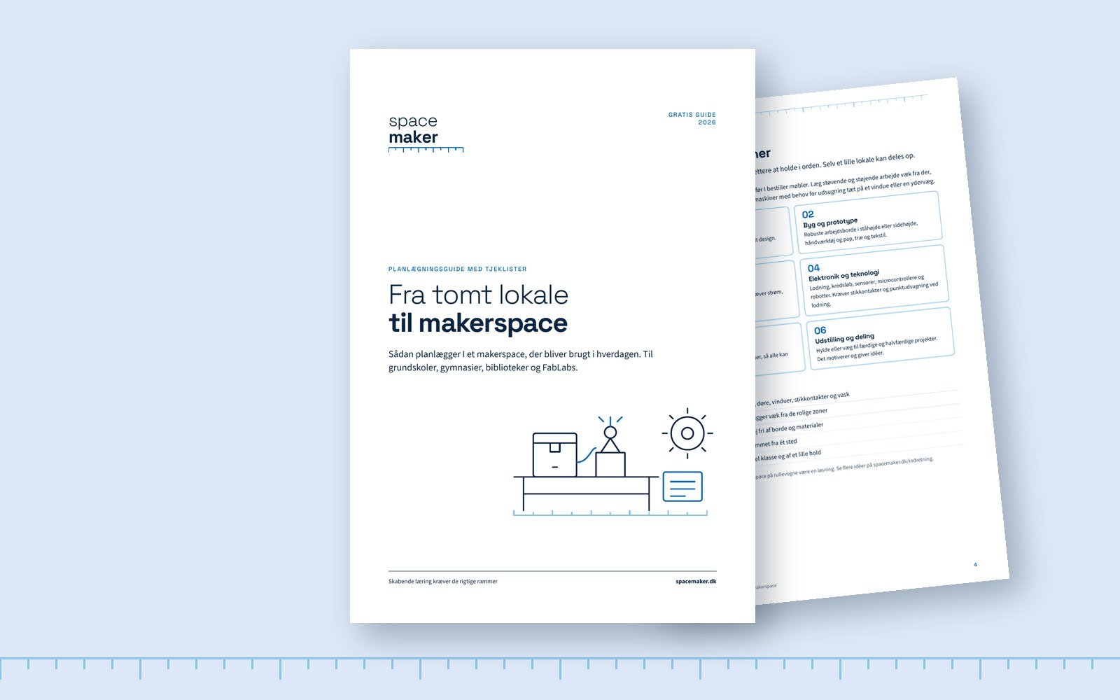 Forsiden af den gratis guide Fra tomt lokale til makerspace